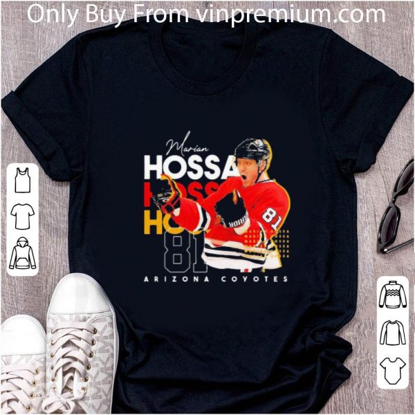 Original Marian Hossa 81 Arizona Coyotes Hockey Team shirt 2