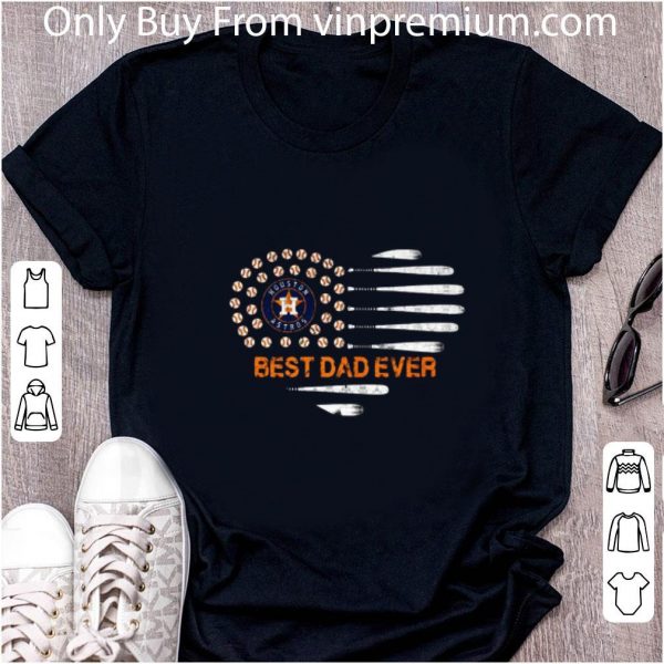 Great Logo Houston Astros Best Dad Ever Father's Day American Flag shirt 1