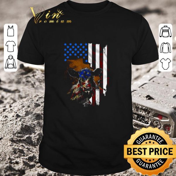 Official Cow American Flag shirt 1