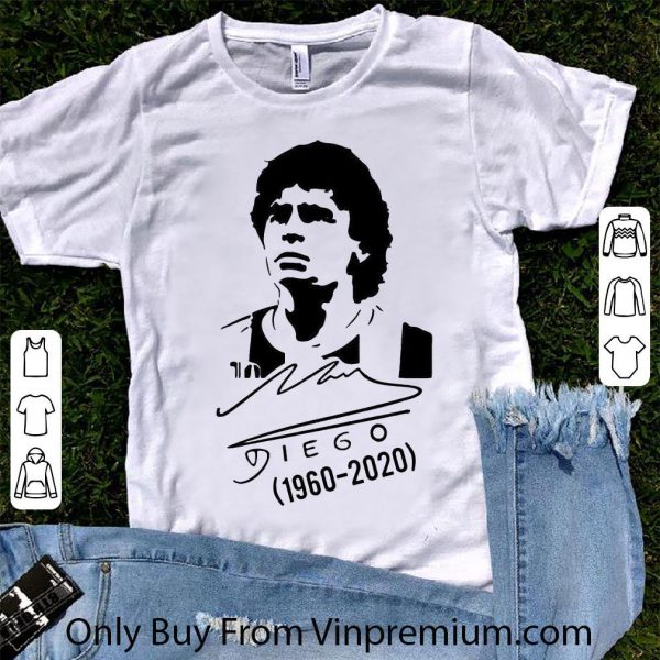 Awesome RIP Diego Maradona Argentine Soccer Legend Signature shirt 1