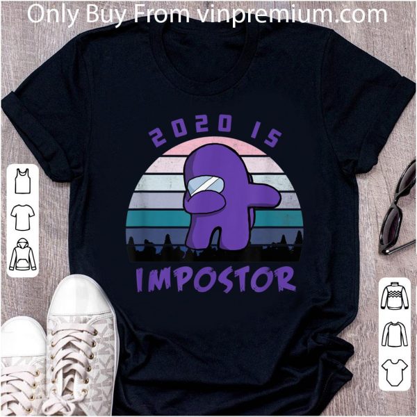 Nice Vintage Dabbing 2020 Impostor Imposter Among Us Game shirt 2