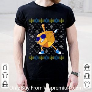 Top Dabbing Dreidel Hanukkah Sweater Xmas Ugly Christmas shirt 4