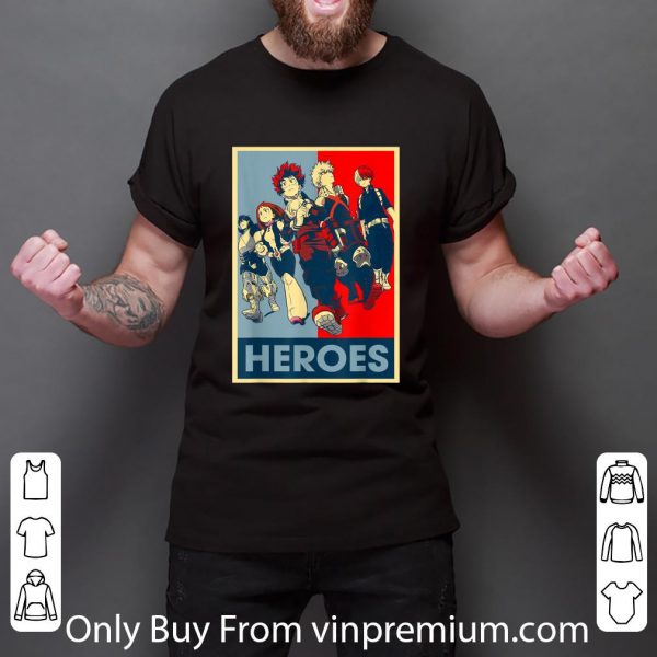 Original Academia Hero My Anime Lovers Heroes shirt 3