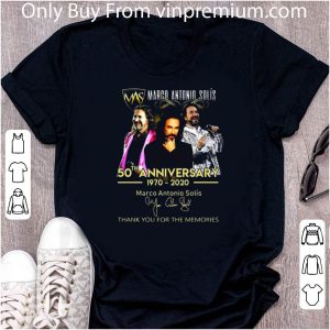Great Marco Antonio Solís 50th Anniversary 1970-2020 Signed Thank You For The Memories shirt 4
