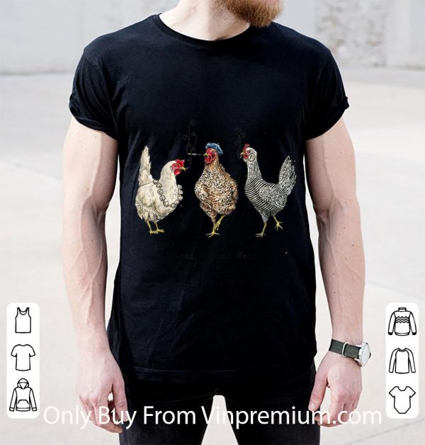 Awesome Three French Hens Smoking Christmas shirt 2