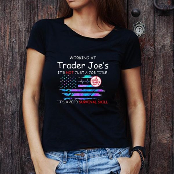 Awesome Working At Trader Joe’s In The Box It’s Not Just A Job Title American Flag shirt 1