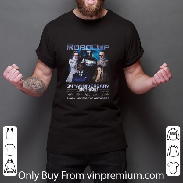 Great Robocop 34th Anniversary 1987–2021 Signatures shirt 3