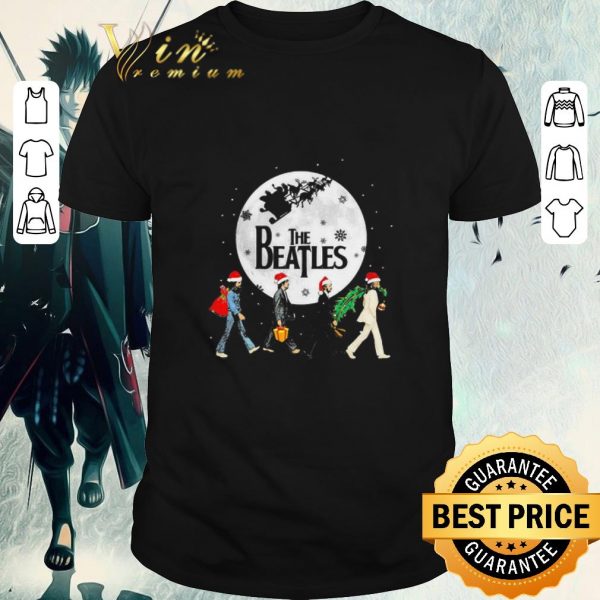 Pretty The Beatles Abbey Road Moon Christmas shirt 1