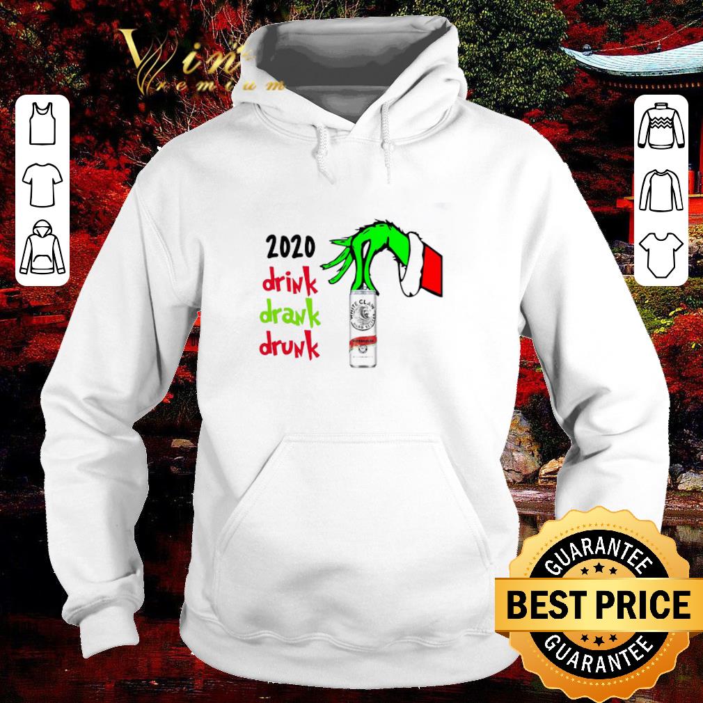 Funny Hand Grinch Holding White Claw Hard Seltzer Watermelon 2020 Drink Drank Drunk Christmas Sweater shirt