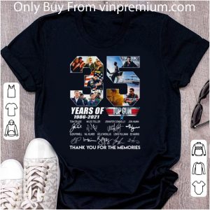 Official 35 Years Of Top Gun 1986 2021 Signatures Thank You For The Memories shirt 4