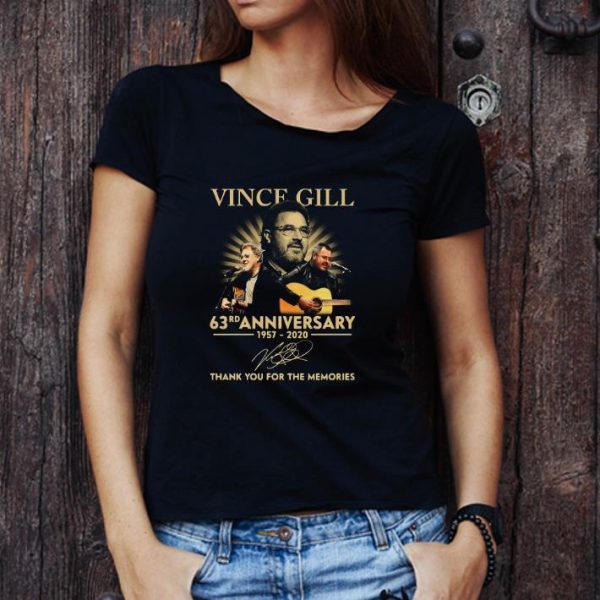 Original Vince Gill 63rd Anniversary 1957-2020 Signatures shirt 1