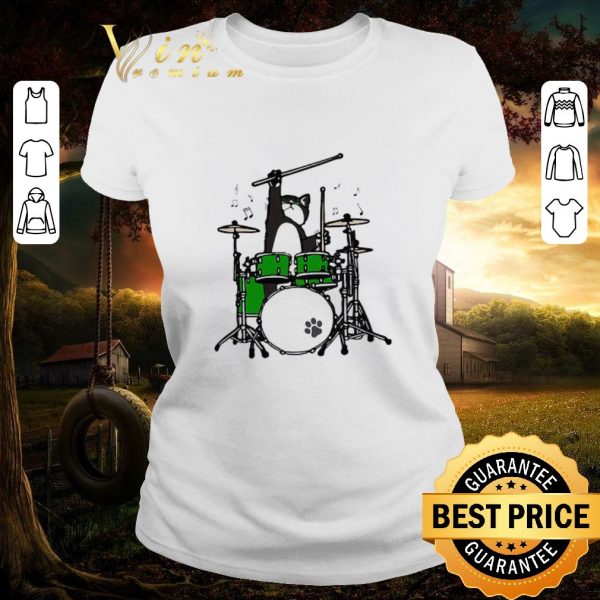 Premium Cat Meow Band And Drum shirt 2