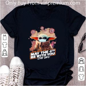 Premium Baby Yoda Mask Star Wars Day May The 4th Be With You Stay Safe Covid-19 shirt 4