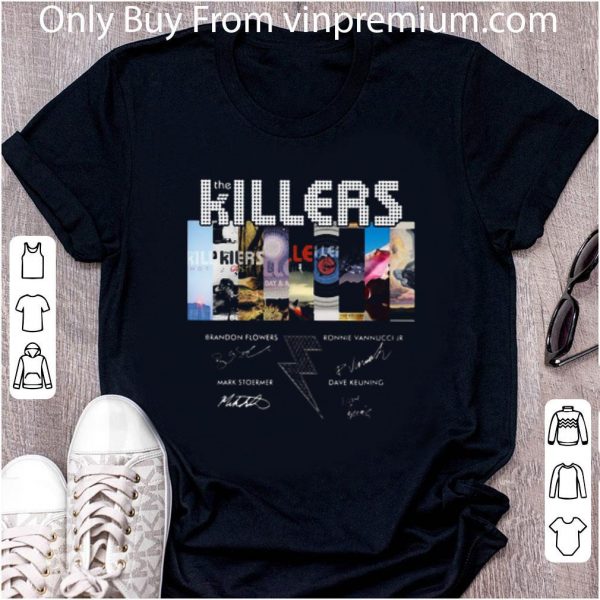 Official The Killers Band Members Signatures shirt 2
