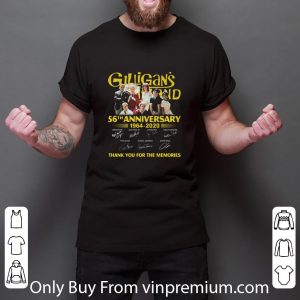 Nice Gilligan’s Island 56th Anniversary 1964-2020 Thank You For The Memories shirt 5