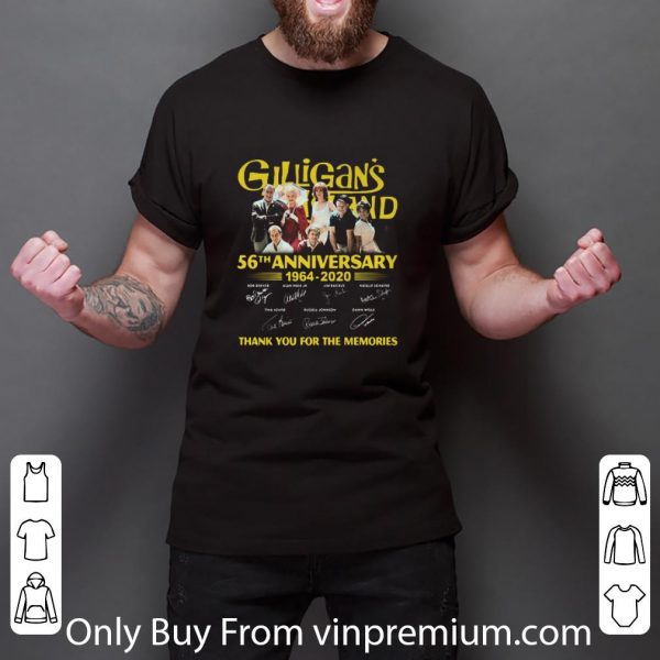 Nice Gilligan’s Island 56th Anniversary 1964-2020 Thank You For The Memories shirt 3