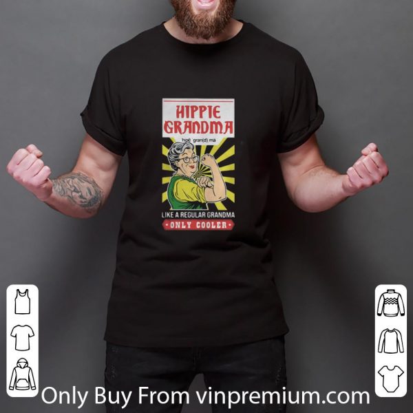 Nice Hippie Grandma Like A Regular Grandma Only Cooler Light shirt 3