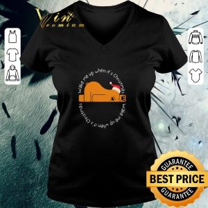 Hot Awesome Wake Me Up When It’s Christmas Christmas Bear shirt 5