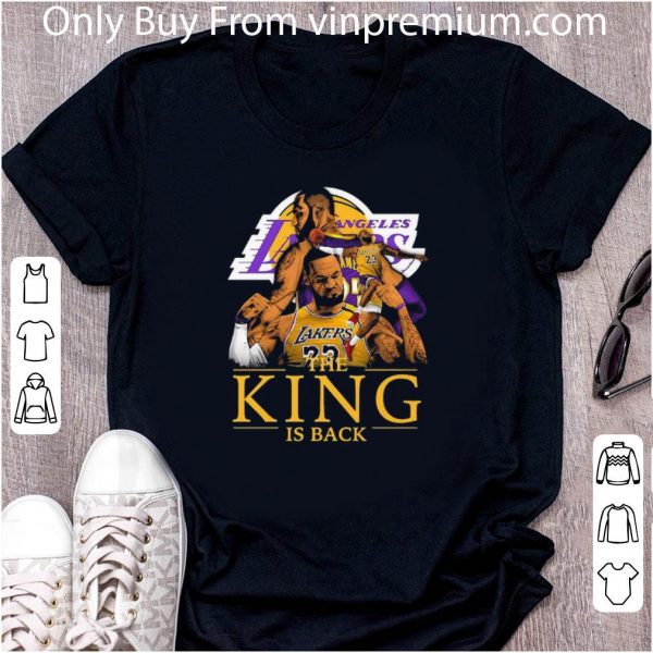 Top Los Angeles Lakers The King Is Back shirt 2