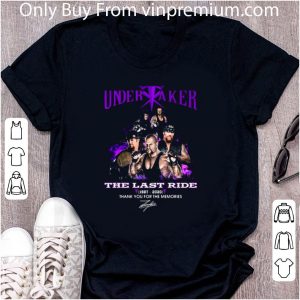 Premium Undertaker The Last Ride 1987-2020 Signature Thank You For The Memories shirt 4
