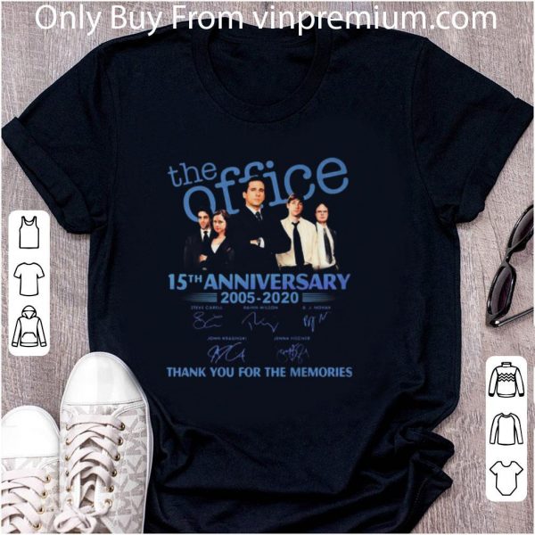 Original The Office 15th Anniversary 2005 2020 Signatures shirt 2