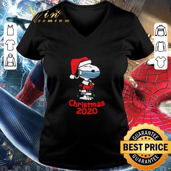 Pretty Snoopy Face Mask Christmas 2020 Sweater shirt 3