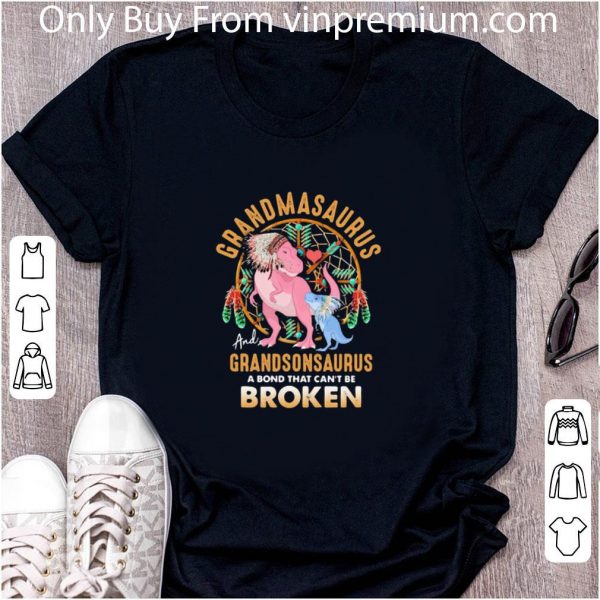 Great Native Dinosaur Grandmasaurus And Grandsonsaurus A Bond That Can’t Be Broken shirt 2