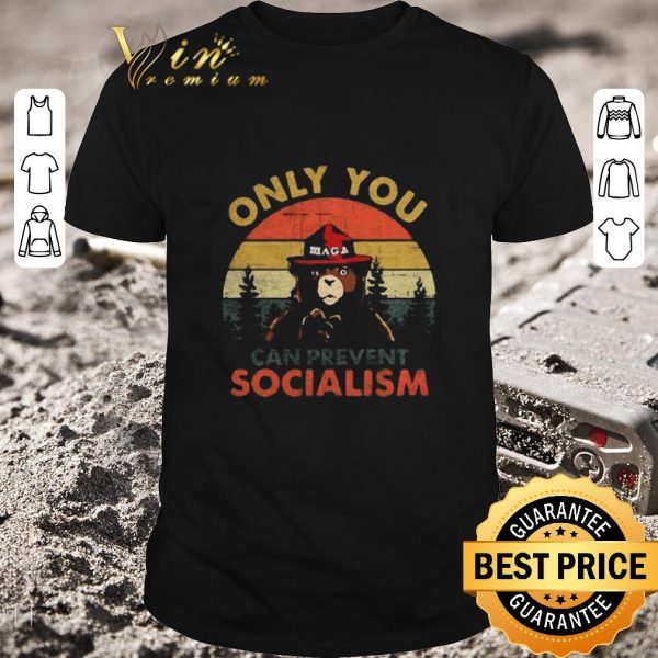 Hot Bear Only You Can Prevent Socialism Vintage shirt 1