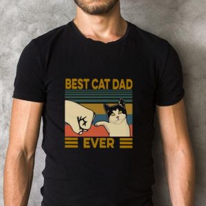 Hot Best Cat Dad Ever Vintage shirt 4