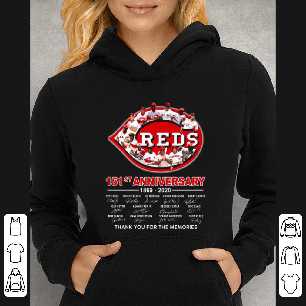 Great Cincinnati Reds 151st Anniversary 1869 2020 Thank You For The Memories Signatures shirt 7 Great Cincinnati Reds 151st Anniversary 1869 2020 Thank You For The Memories Signatures shirt