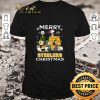 Funny Chickens Leopard Plaid Lights Merry Christmas shirt 6