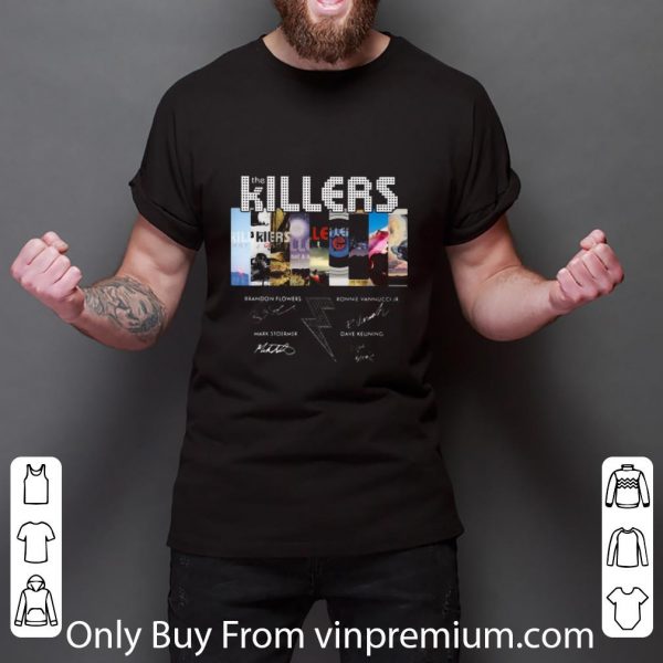 Official The Killers Band Members Signatures shirt 3