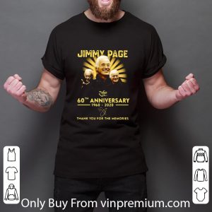 Great Jimmy Page 60th Anniversary 1960-2020 Thank You For The Memories Signature shirt 5