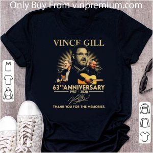 Original Vince Gill 63rd Anniversary 1957-2020 Signatures shirt 4