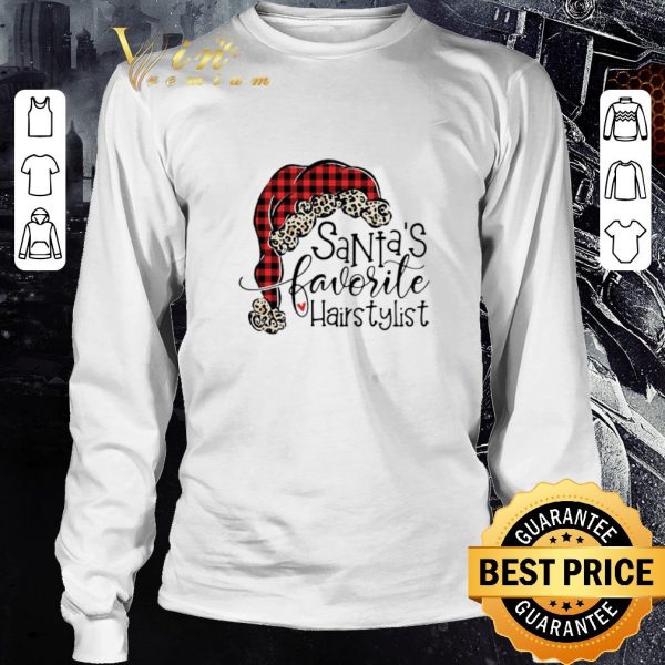Awesome Santa’s Favorite Hair Stylist shirt 3