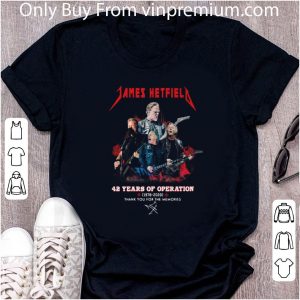 Hot James Hetfield 42 Years Of 1978-2020 Signature shirt 4
