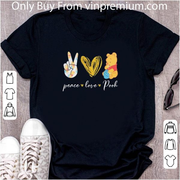 Hot Peace Love Pooh shirt 2