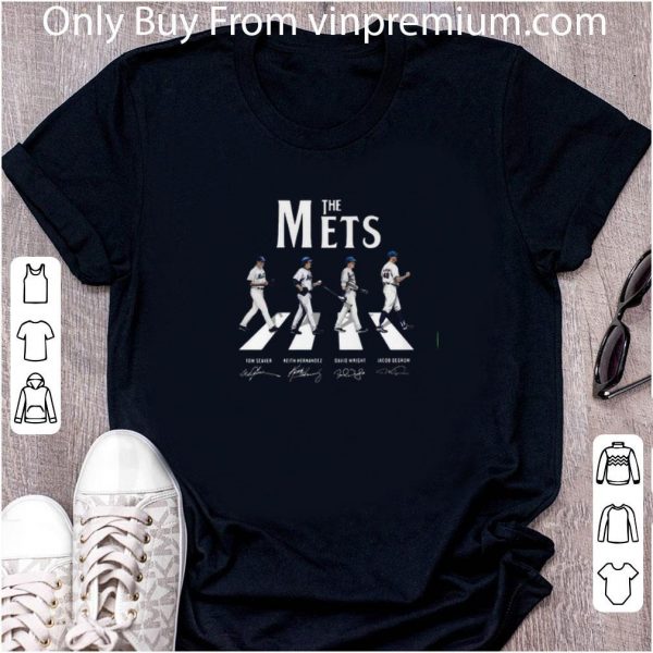 Awesome The Mets Baseball Team Abbey Road Signatures shirt 2