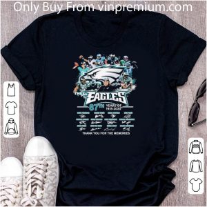 Awesome The Eagles 87th Years Of 1933-2020 Thank You For The Memories Signatures shirt 4