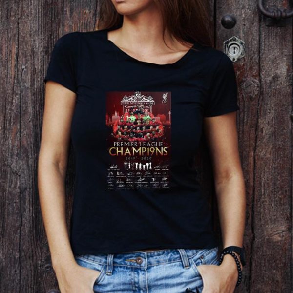 Pretty Liverpool Football Club Premier League Champions 2019 2020 Signatures shirt 1