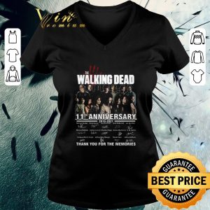 Funny The Walking Dead 11th Anniversary 2010 2021 Thank You For The Memories Signatures shirt 5