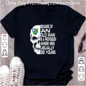Great Skull 2nd Ranger Battalion Scroll Beware Of An Old Man In A Profession shirt 4
