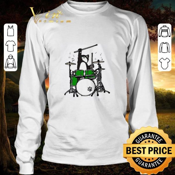 Premium Cat Meow Band And Drum shirt 3