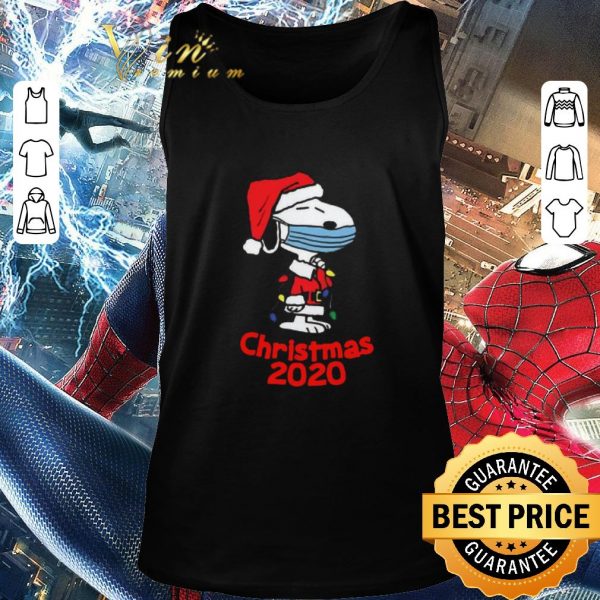 Pretty Snoopy Face Mask Christmas 2020 Sweater shirt 2