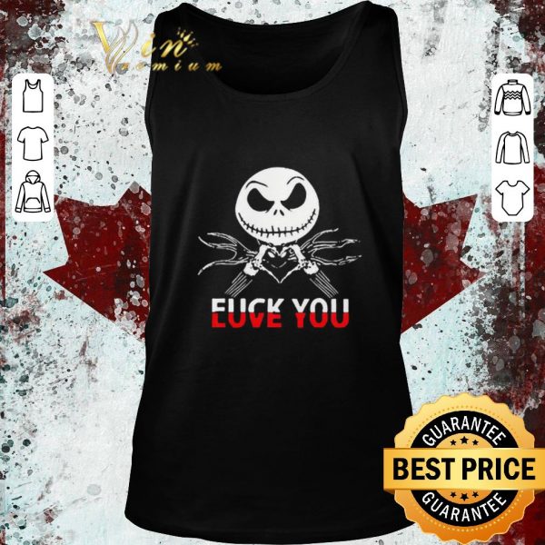 Awesome Jack Skeleton Fuck You shirt 2