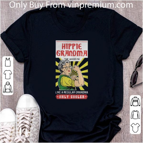 Nice Hippie Grandma Like A Regular Grandma Only Cooler Light shirt 2
