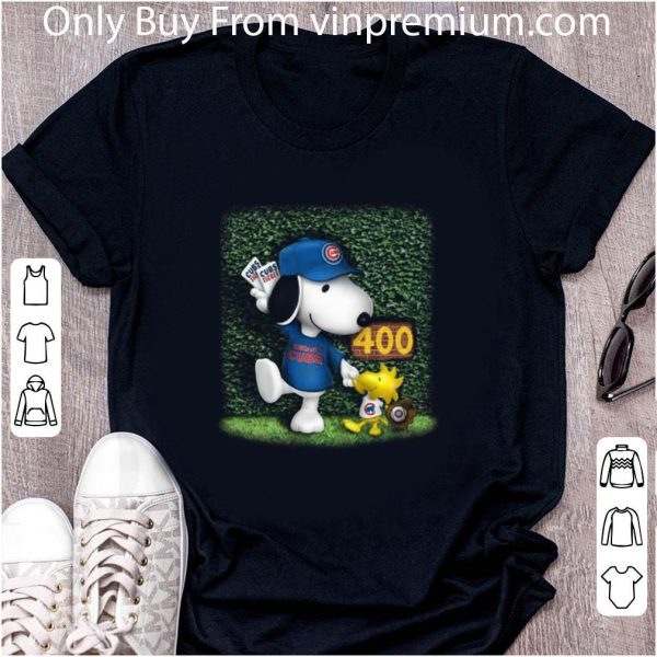 Pretty Snoopy And Woodstock Chicago Cubs Ticket 400 shirt 2