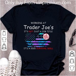Awesome Working At Trader Joe’s In The Box It’s Not Just A Job Title American Flag shirt 4