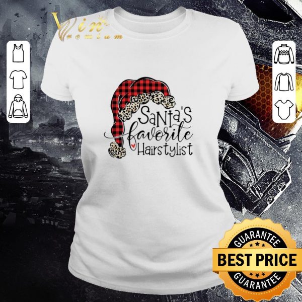 Awesome Santa’s Favorite Hair Stylist shirt 2