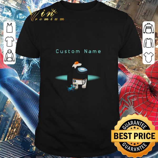 Hot Among Us Custom Name Crewmate All Character Pet Hat Outfit Birthday shirt 1